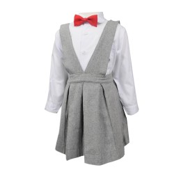 SU276 設計女款背帶小學校服  供應女童小學裙裝校服  吊帶連身裙 絨裙 大量訂造小學校服 校服製造商 SU276 設計女款背帶小學校服  供應女童小學裙裝校服  吊帶連身裙 絨裙 大量訂造小學校服 校服製造商